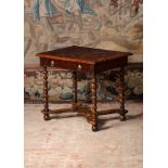 AN OLIVEWOOD AND HOLLY OYSTER VENEERED SIDE TABLE, CIRCA 1680 & LATER