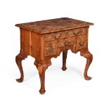 A YEW WOOD AND CROSSBANDED SIDE TABLE, IN WILLIAM & MARY STYLE, 20TH CENTURY