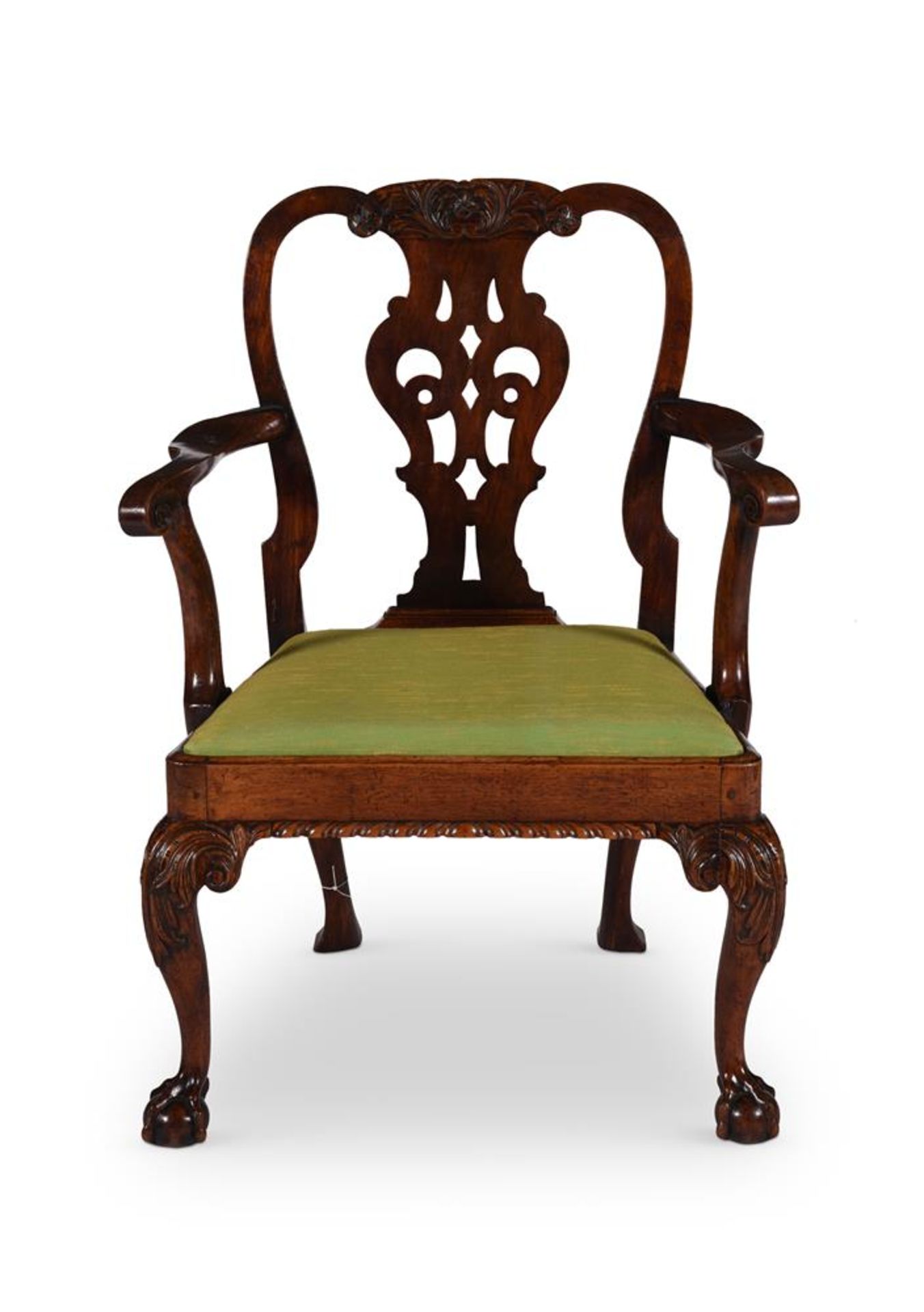 A GEORGE II WALNUT ARMCHAIR, CIRCA 1740 - Image 7 of 7