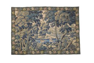 A LARGE VERDURE TAPESTRY, CONTEMPORARY