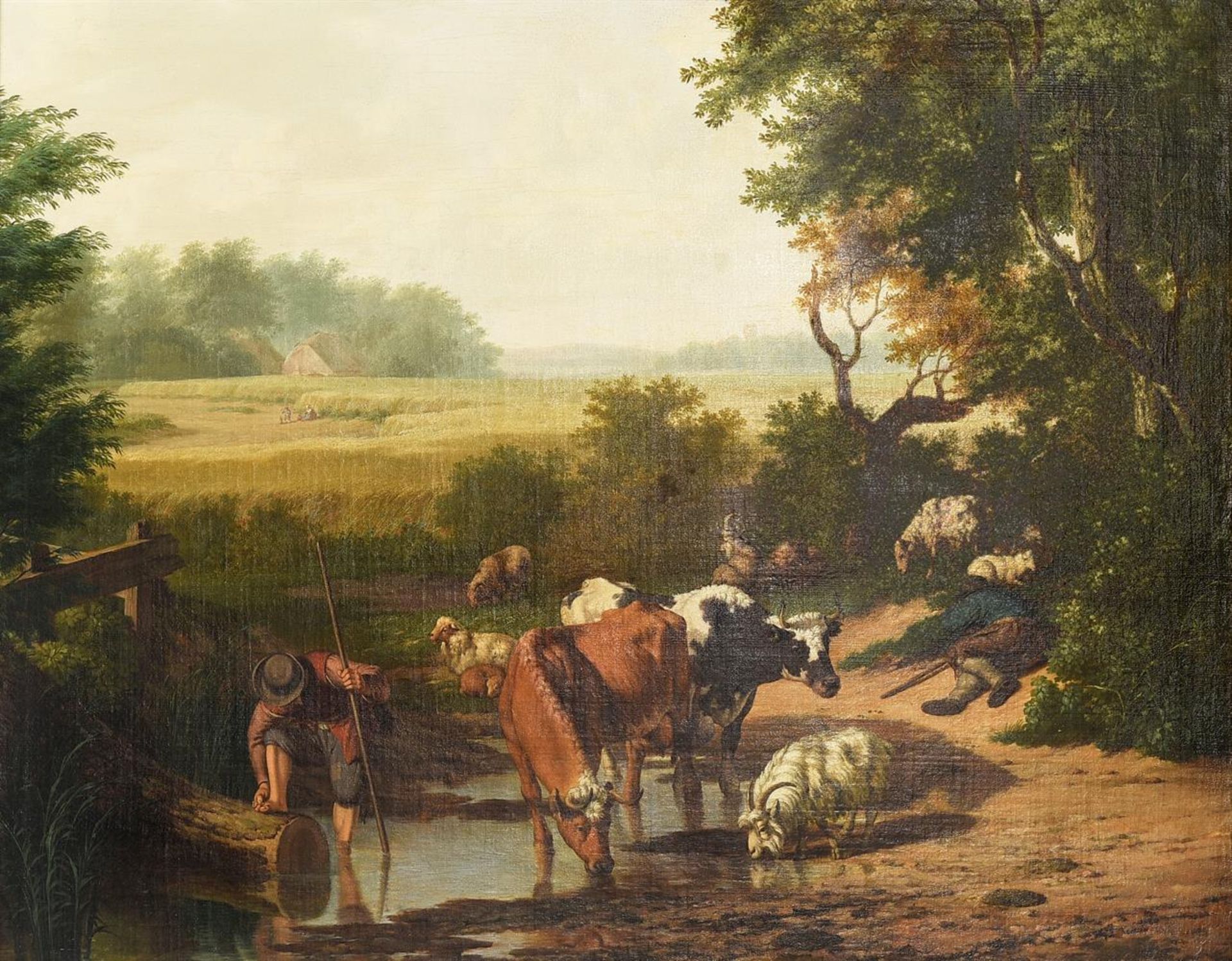JAN BAPTIST KOBELL (DUTCH 1778-1814), MIDDAY REST - Bild 2 aus 6