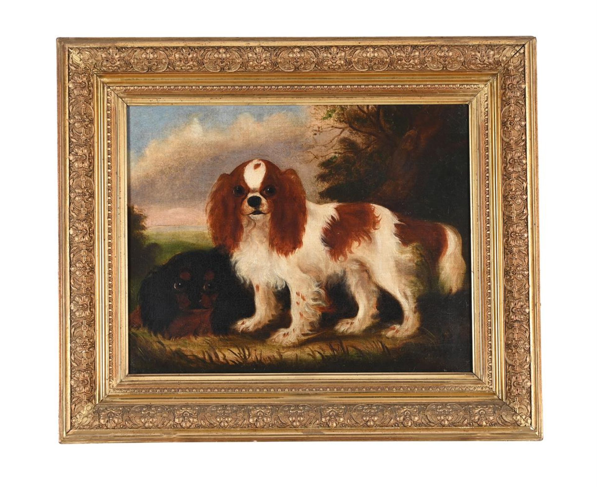BRITISH PROVINCIAL SCHOOL (19TH CENTURY), A PAIR OF SPANIELS - Image 3 of 5
