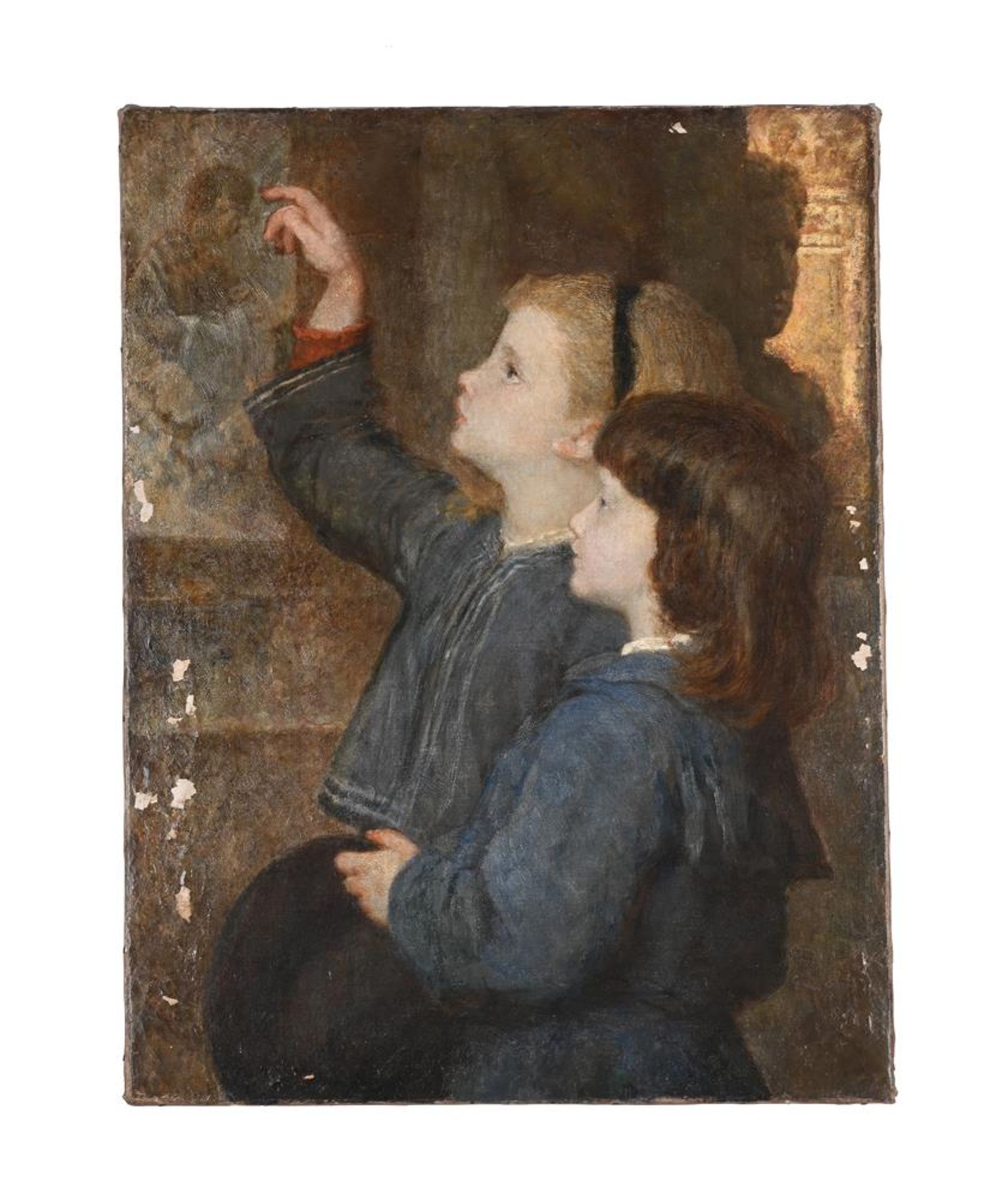 CIRCLE OF EDWIN THOMAS ROBERTS (BRITISH 1840-1917), CHILDREN IN AN ART GALLERY