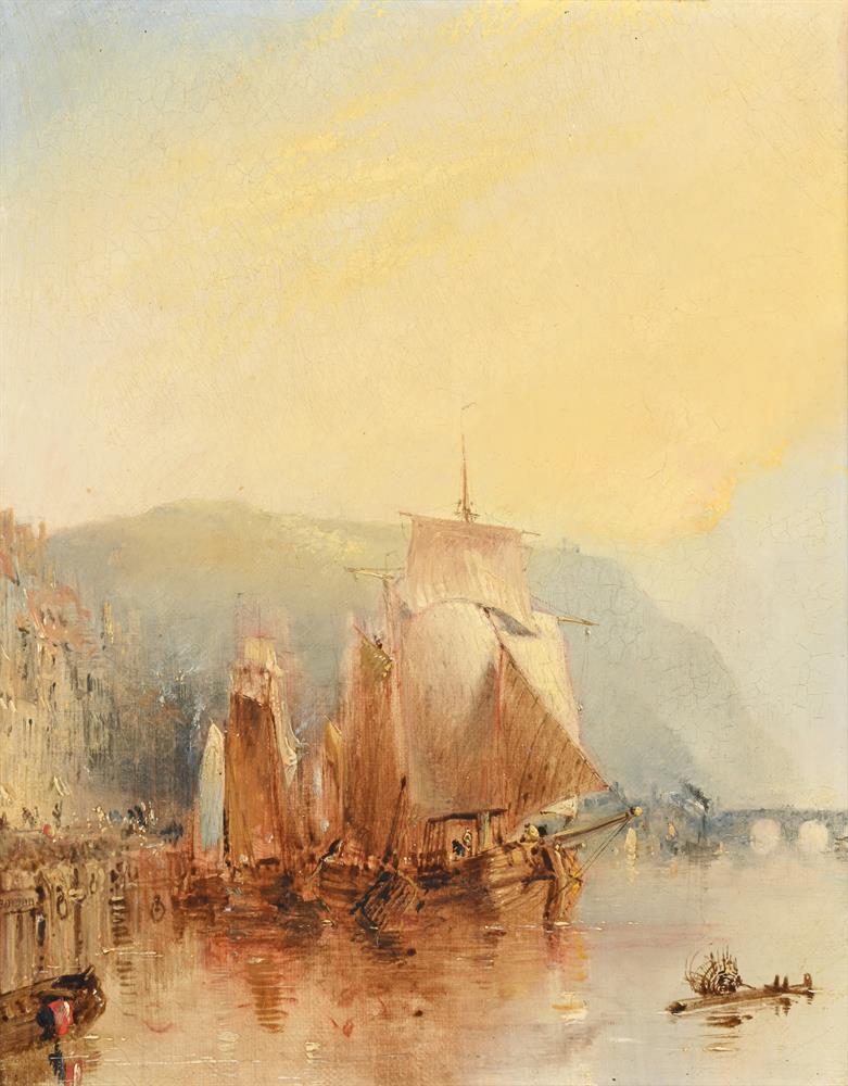 ATTRIBUTED TO EDMUND JOHN NIEMANN (ENGLISH 1813-1876), TWO VIEWS OF ROUEN'S HARBOUR - Image 2 of 7