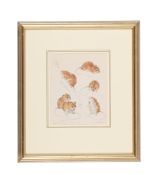 λ MILDRED E. ELDRIDGE (BRITISH 1909-1991), HARVEST MICE - MICROMYS MINUTUS
