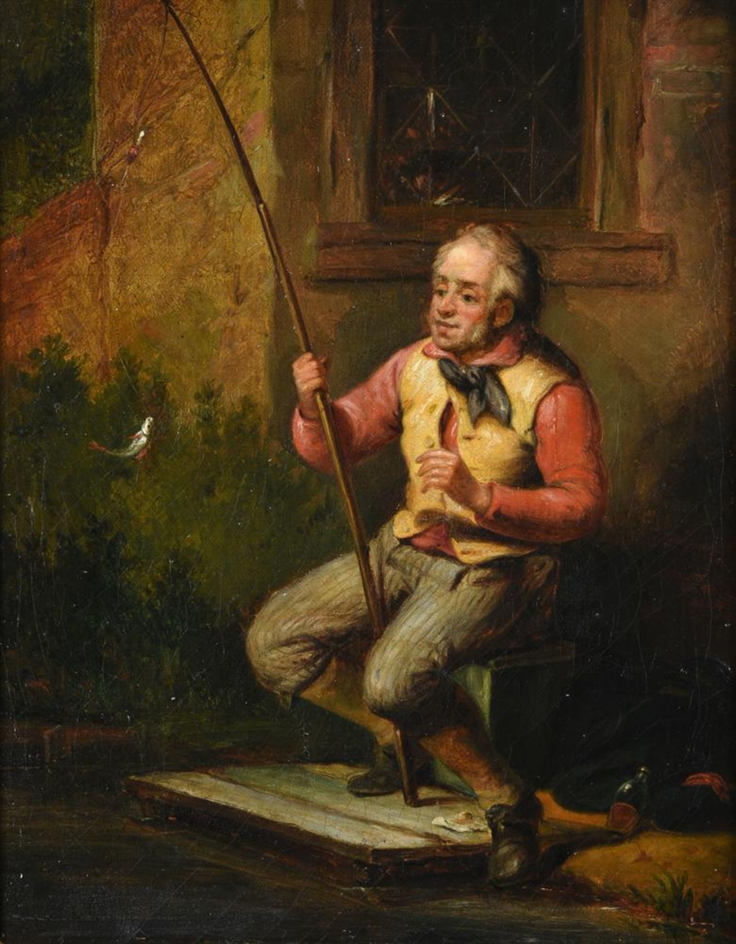 JOHANN BEUGELINCK (1811-1869[?]), THE ANGLER; PREPARING THE FISH - Bild 2 aus 5