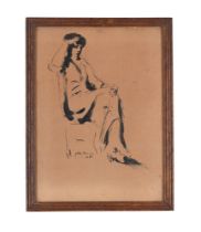 λ JOHN CLUYSENAAR (BELGIAN 1899-1986), SEATED FIGURE