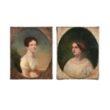 BRITISH SCHOOL (EARLY 19TH CENTURY), PORTRAITS OF LADY HARVEY AND LADY WARWICK