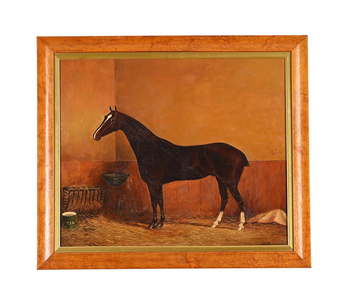 JAMES DUDGEON (BRITISH 19TH CENTURY), HORSE IN A STABLE