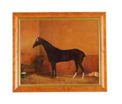 JAMES DUDGEON (BRITISH 19TH CENTURY), HORSE IN A STABLE