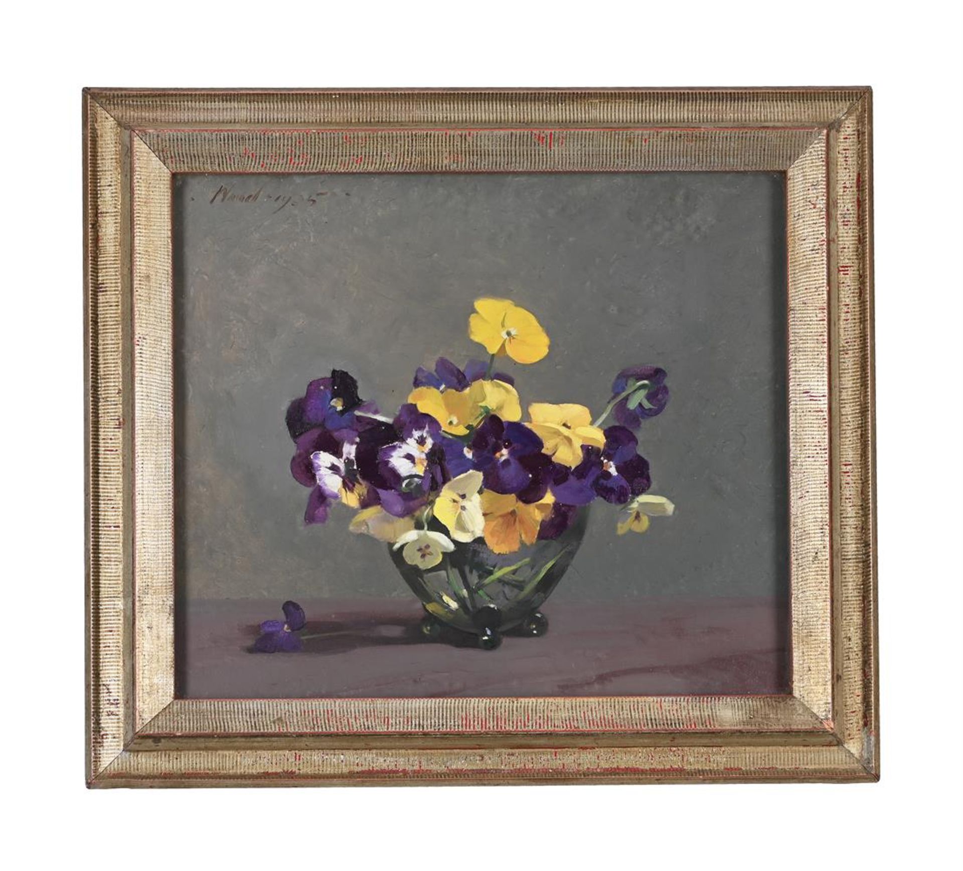 λ WILLIAM THOMAS WOOD (BRITISH 1877-1958), PANSIES (FROM THE CHELSEA ARTS CLUB)