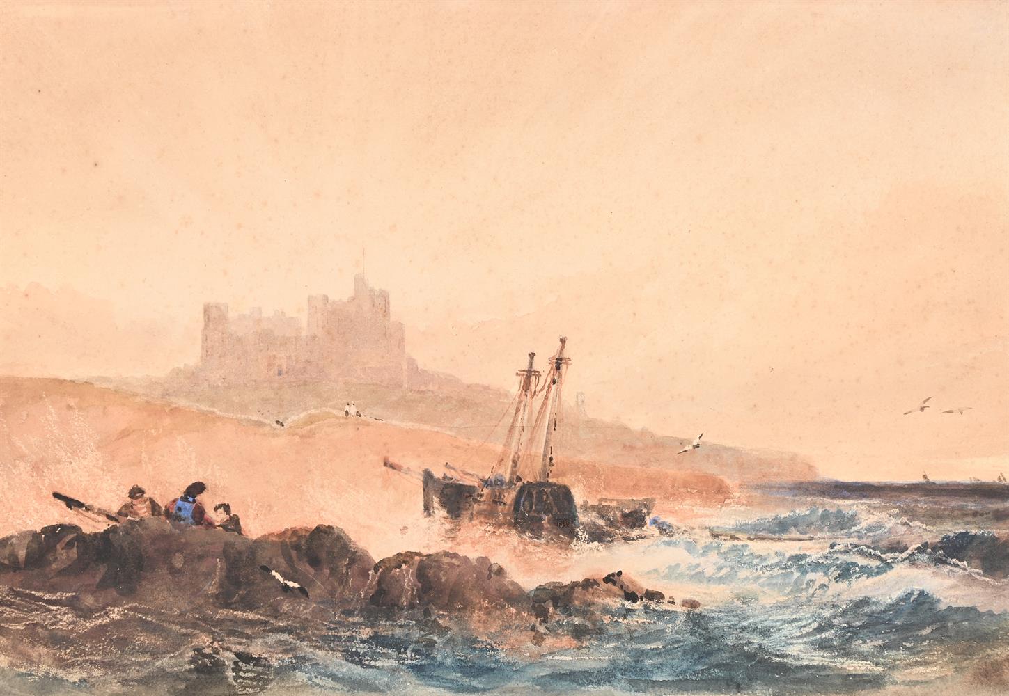 THOMAS MILES RICHARDSON SNR (BRITISH 1784-1848), BAMBURGH CASTLE - Image 2 of 3