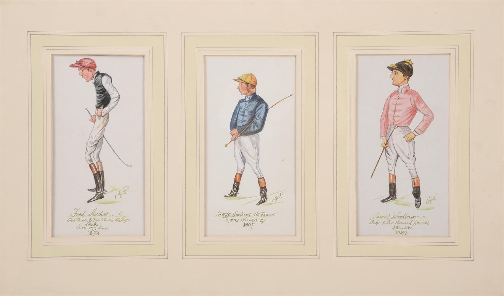 FOLLOWER OF CHARLES HUNT, PORTRAITS OF SIX JOCKEYS (2) - Image 2 of 5