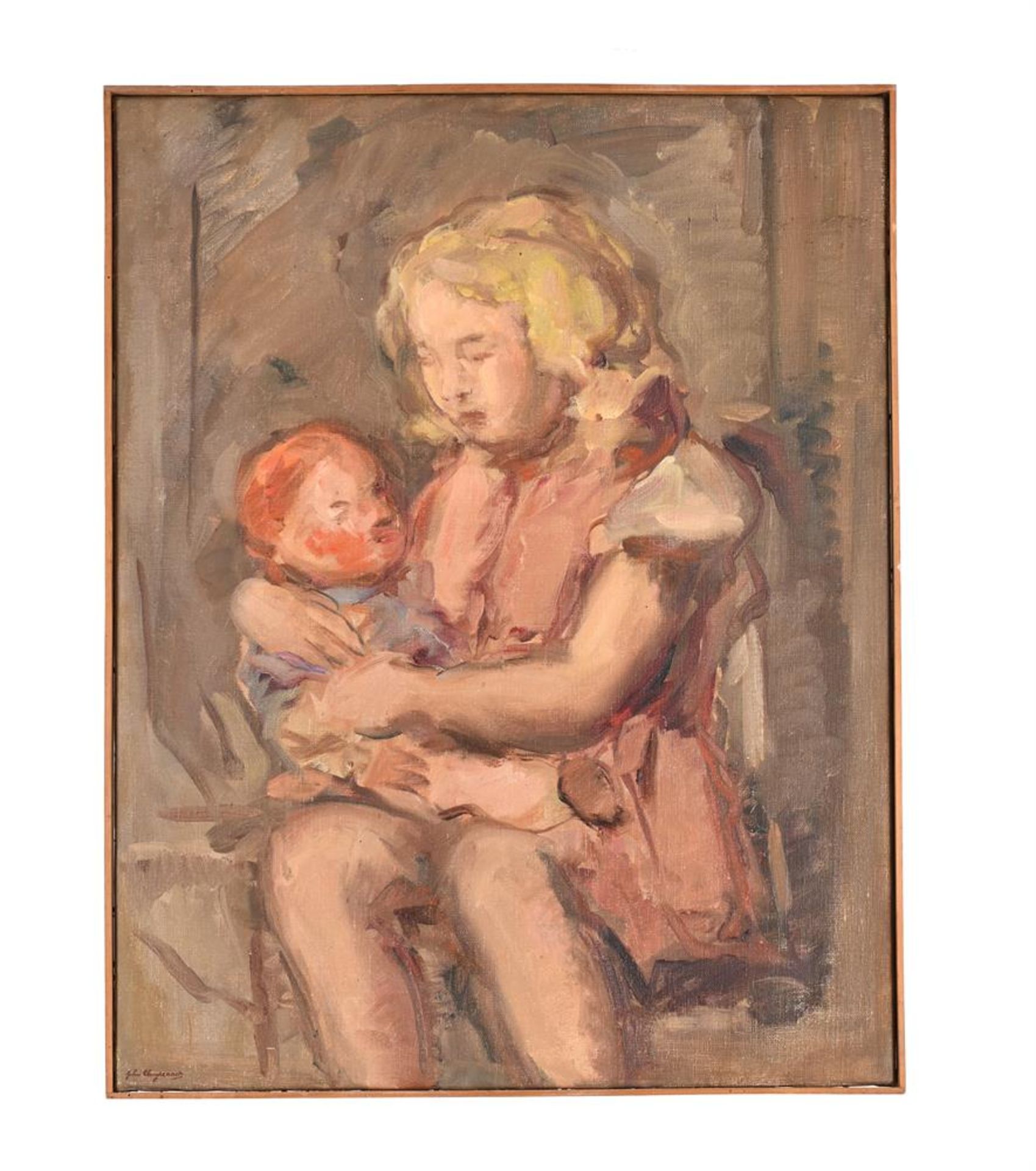 λ JOHN CLUYSENAAR (BELGIAN 1899-1986), YOUNG GIRL SEATED