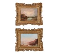 J. BARKER (19TH CENTURY), A PAIR OF COASTAL LANDSCAPES