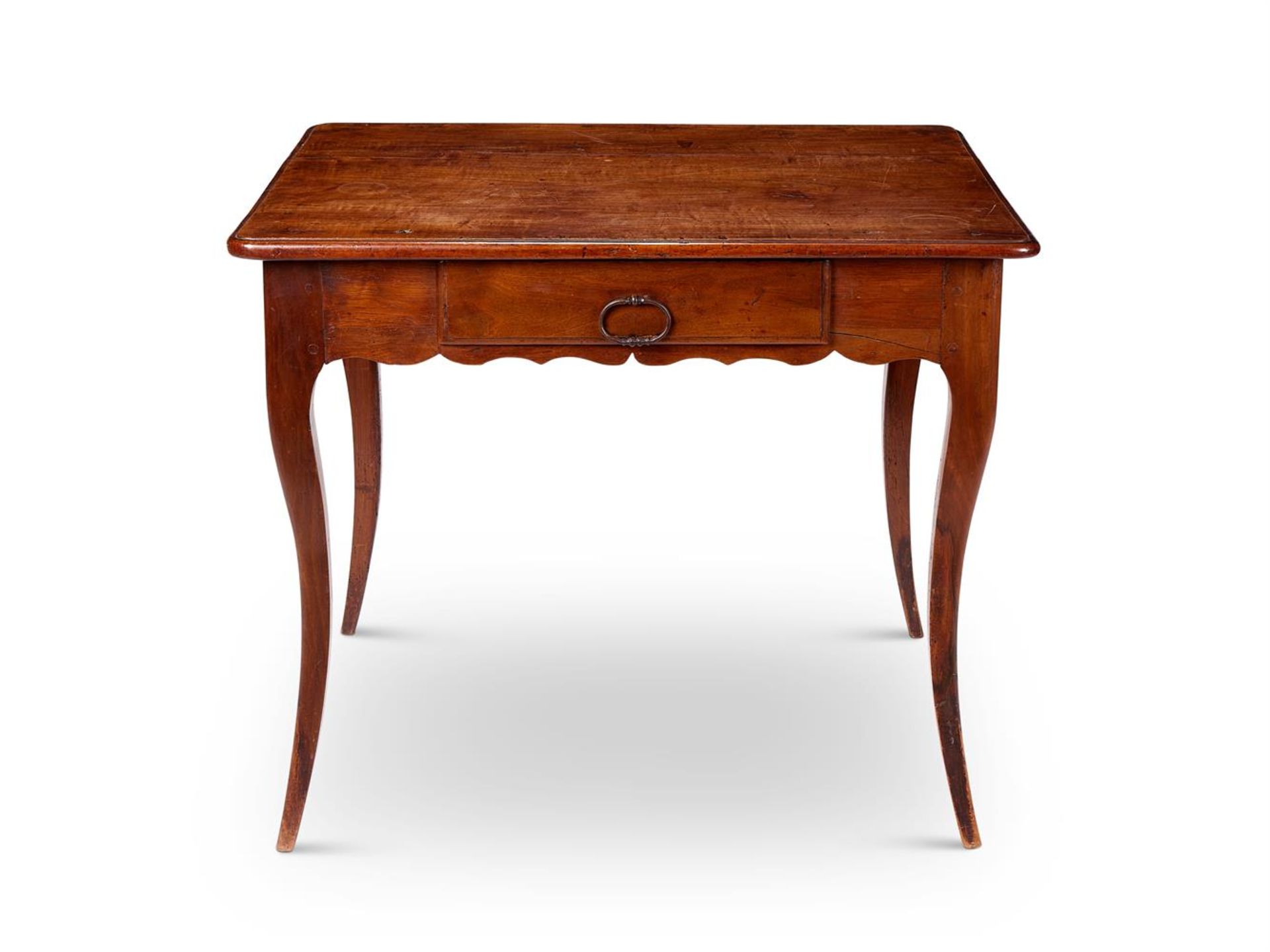 A PROVINCIAL FRENCH FRUITWOOD SIDE TABLE, 19TH CENTURY AND LATER