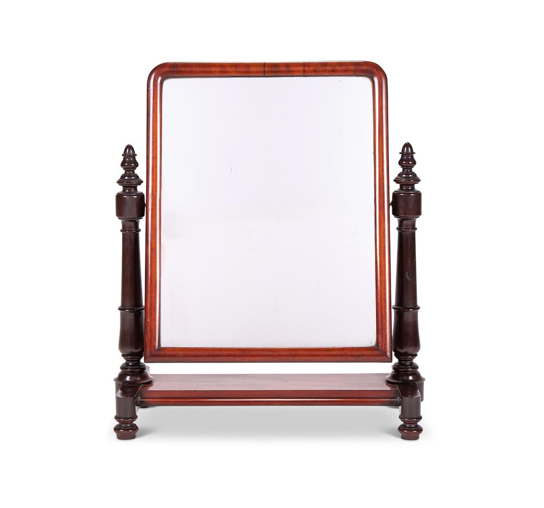 A VICTORIAN MAHOGANY DRESSING MIRROR, LATE 19TH CENTURY