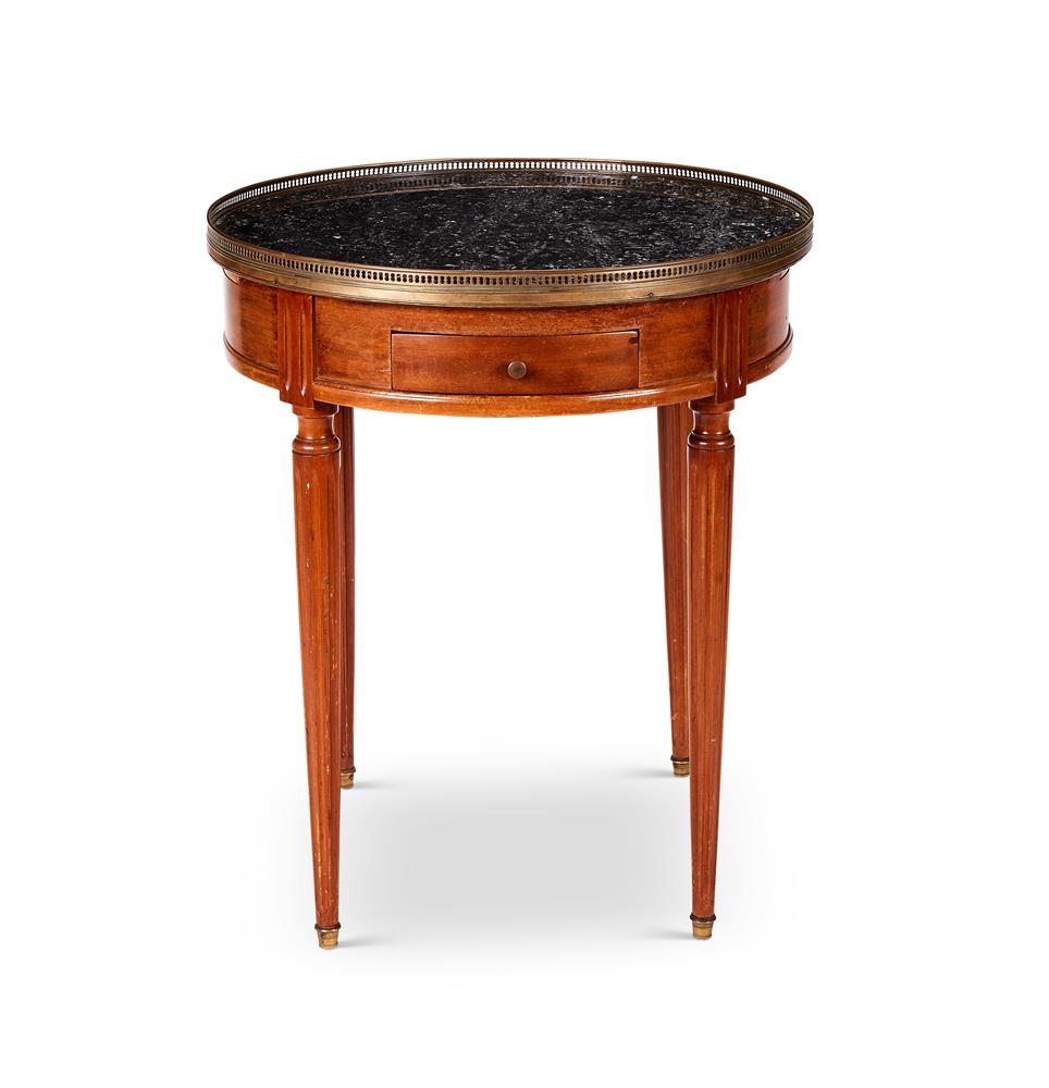 A FRENCH MAHOGANY CIRCULAR TABLE, CIRCA 1900