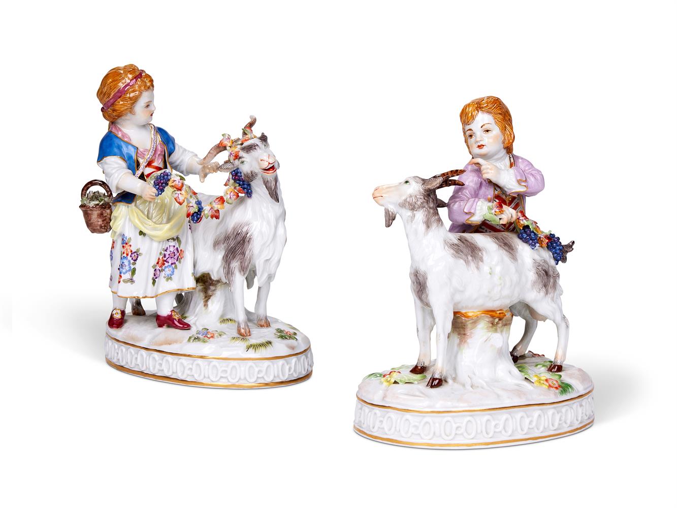 A PAIR OF MEISSEN MODELS OF CHILDREN