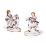 A PAIR OF MEISSEN MODELS OF CHILDREN