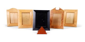 A GROUP OF FIVE PHOTO FRAMES BY LINLEY