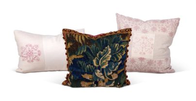 A GROUP OF THREE CUSHIONS, MODERN