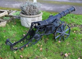 A CAST IRON MODEL OF A FIELD GUN