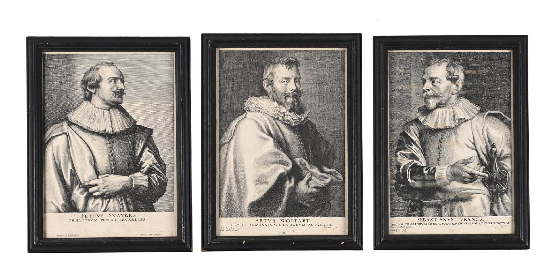 AFTER SIR ANTHONY VAN DYCK, EIGHT PORTRAITS FROM THE ICONES PRINCIPUM VIRORUM... - Image 3 of 4
