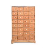 A PINE MULTI-DRAWER CHEST