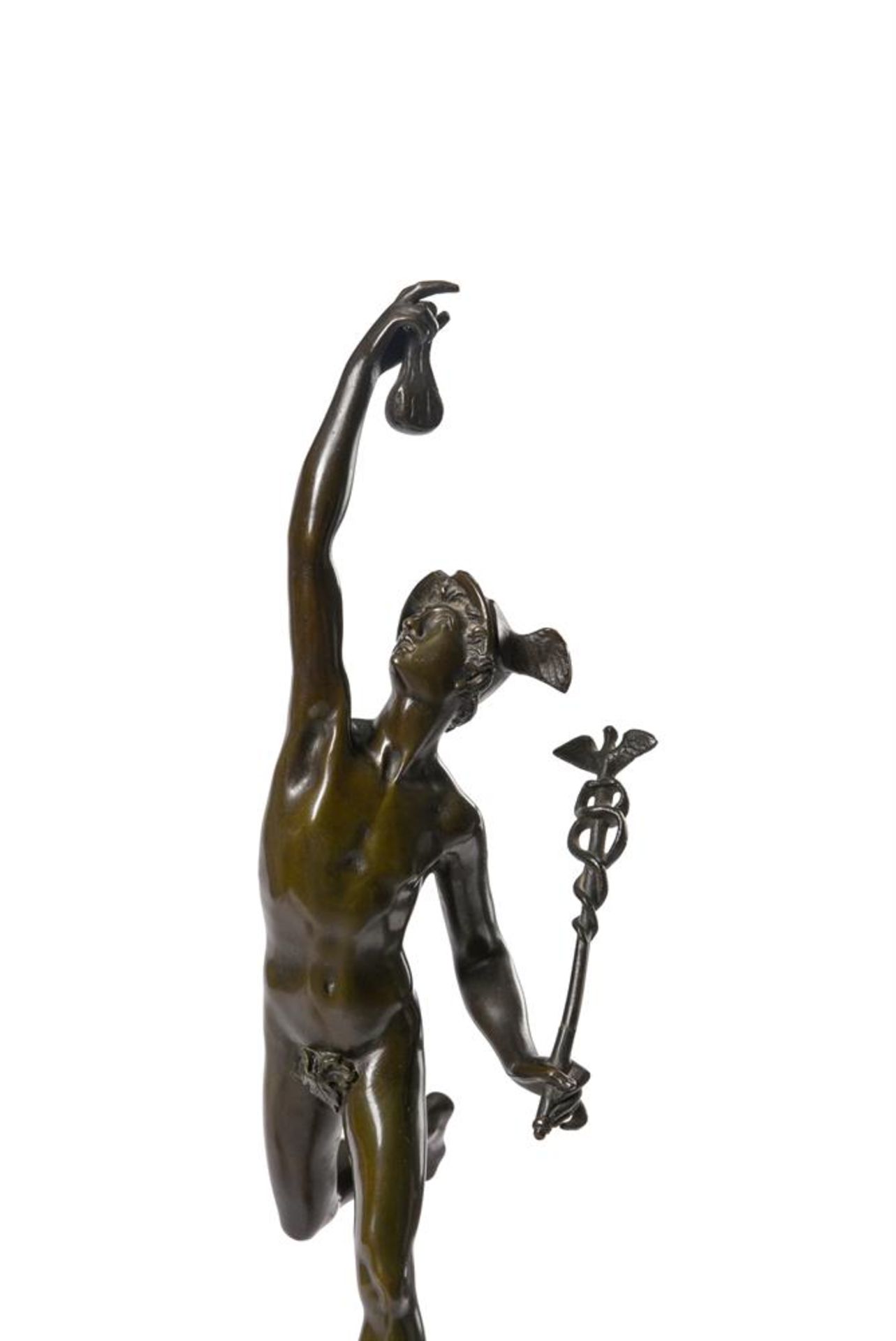 AFTER GIAMBOLOGNA, A PAIR OF BRONZE FIGURES OF MERCURY AND FORTUNA, LATE 19TH CENTURY - Image 3 of 6