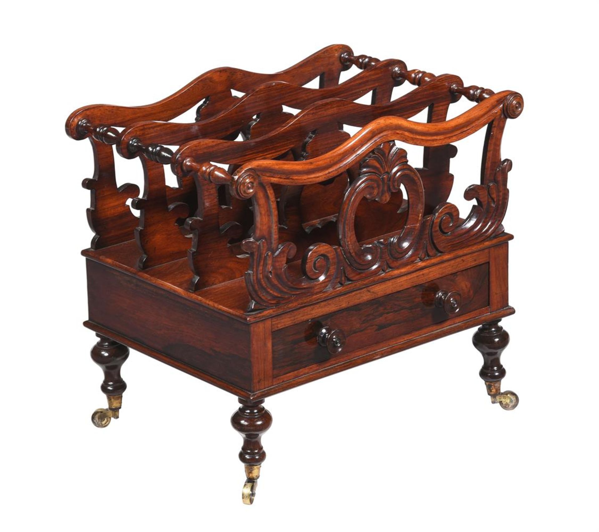 Y A WILLIAM IV ROSEWOOD CANTERBURY, CIRCA 1835