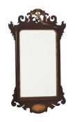 A MAHOGANY WALL MIRROR IN GEORGE II STYLE, EARLY 20TH CENTURY