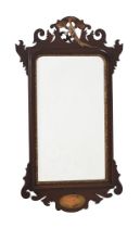 A MAHOGANY WALL MIRROR IN GEORGE II STYLE, EARLY 20TH CENTURY