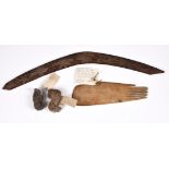 Y A LARGE MĀORI WHALE BONE HAIR COMB OR HERU PARĀOA POSSIBLY LATE 18TH/EARLY 19TH CENTURY