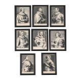 AFTER SIR ANTHONY VAN DYCK, EIGHT PORTRAITS FROM THE ICONES PRINCIPUM VIRORUM...