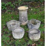 A GROUP OF VARIOUS GARDEN PLANTERS