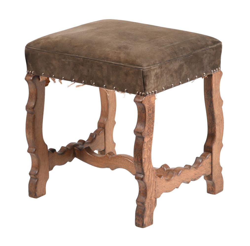 AN OAK STOOL AFTER A DESIGN BY SIR ROBERT LORIMER