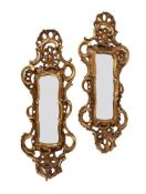 A PAIR OF ITALIAN GILTWOOD GIRANDOLES, 19TH CENTURY