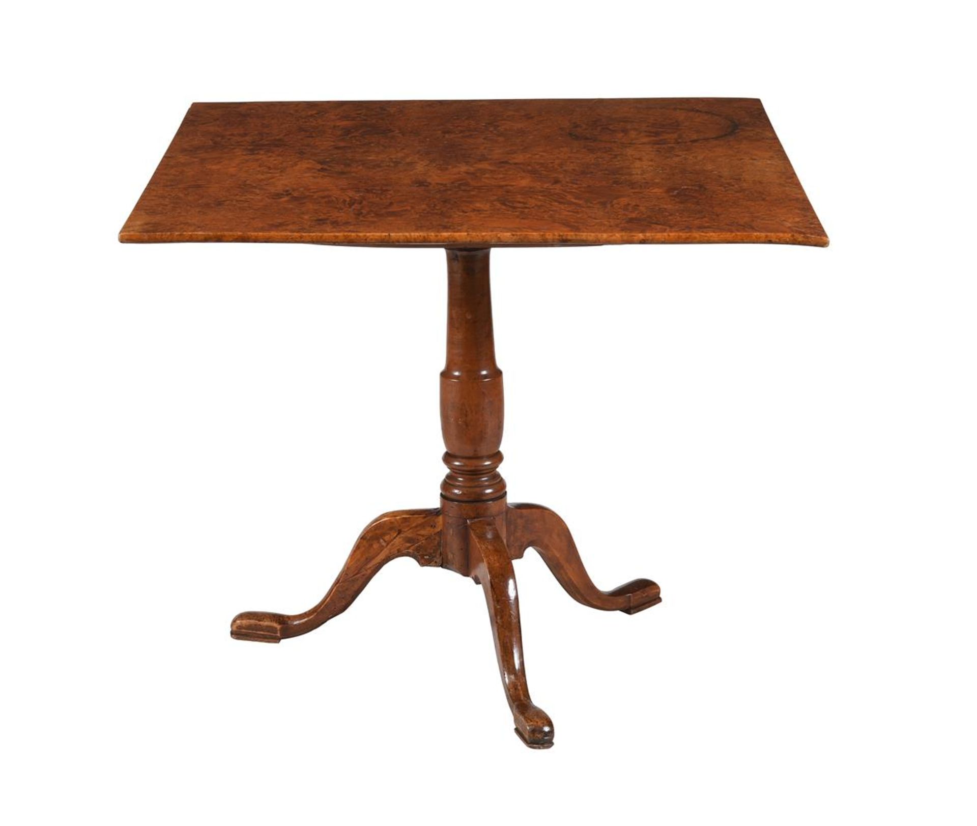 A FIELD MAPLE AND BURR WALNUT OCCASIONAL TABLE, SECOND HALF 18TH CENTURY AND LATER - Bild 2 aus 2