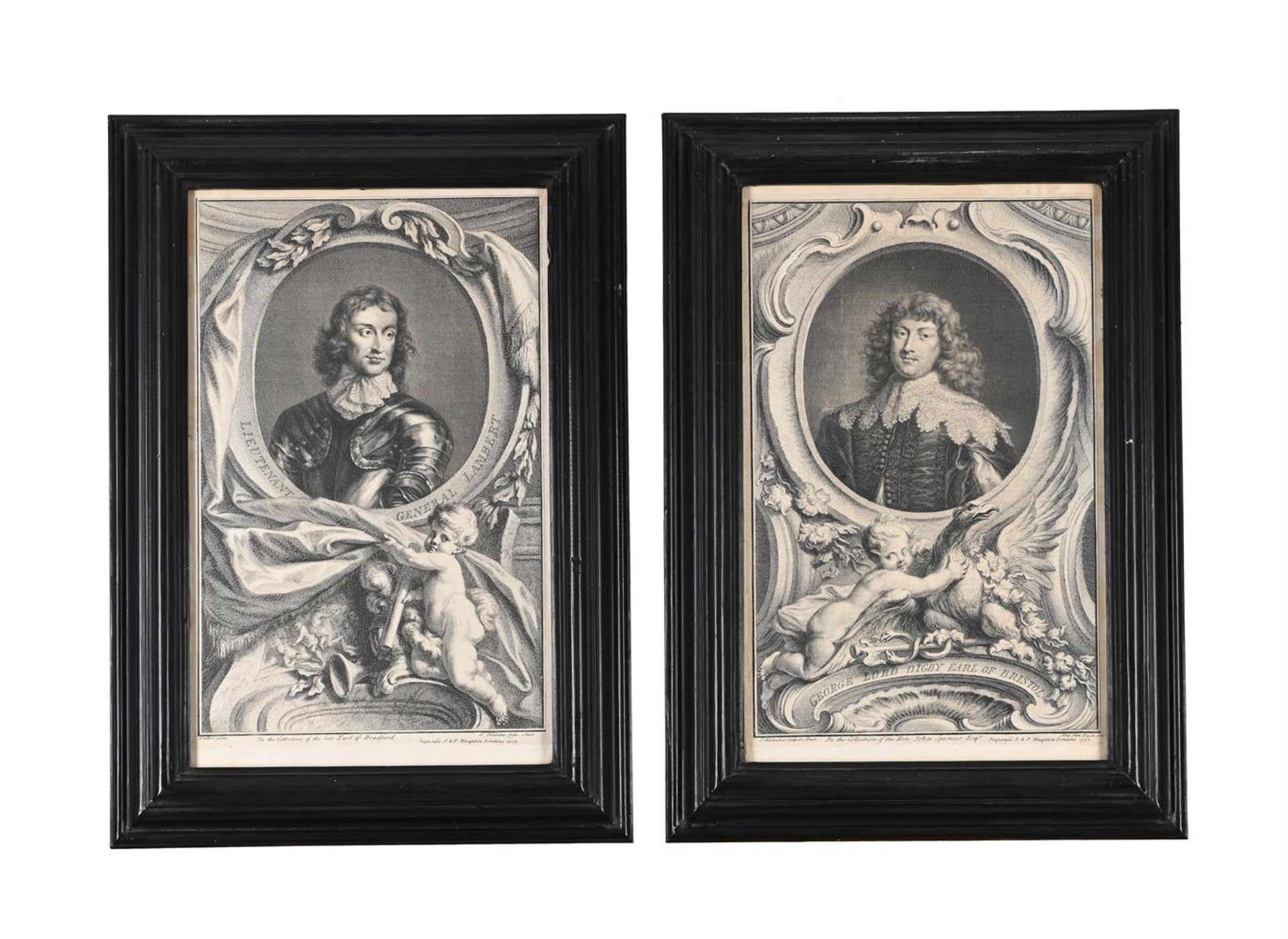 JACOBUS HOUBRAKEN AFTER SIR ANTHONY VAN DYCK, A SET OF TEN PORTRAITS OF DUKES - Image 4 of 5