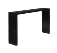 A BLACK LACQUERED CHINESE ALTAR TABLE