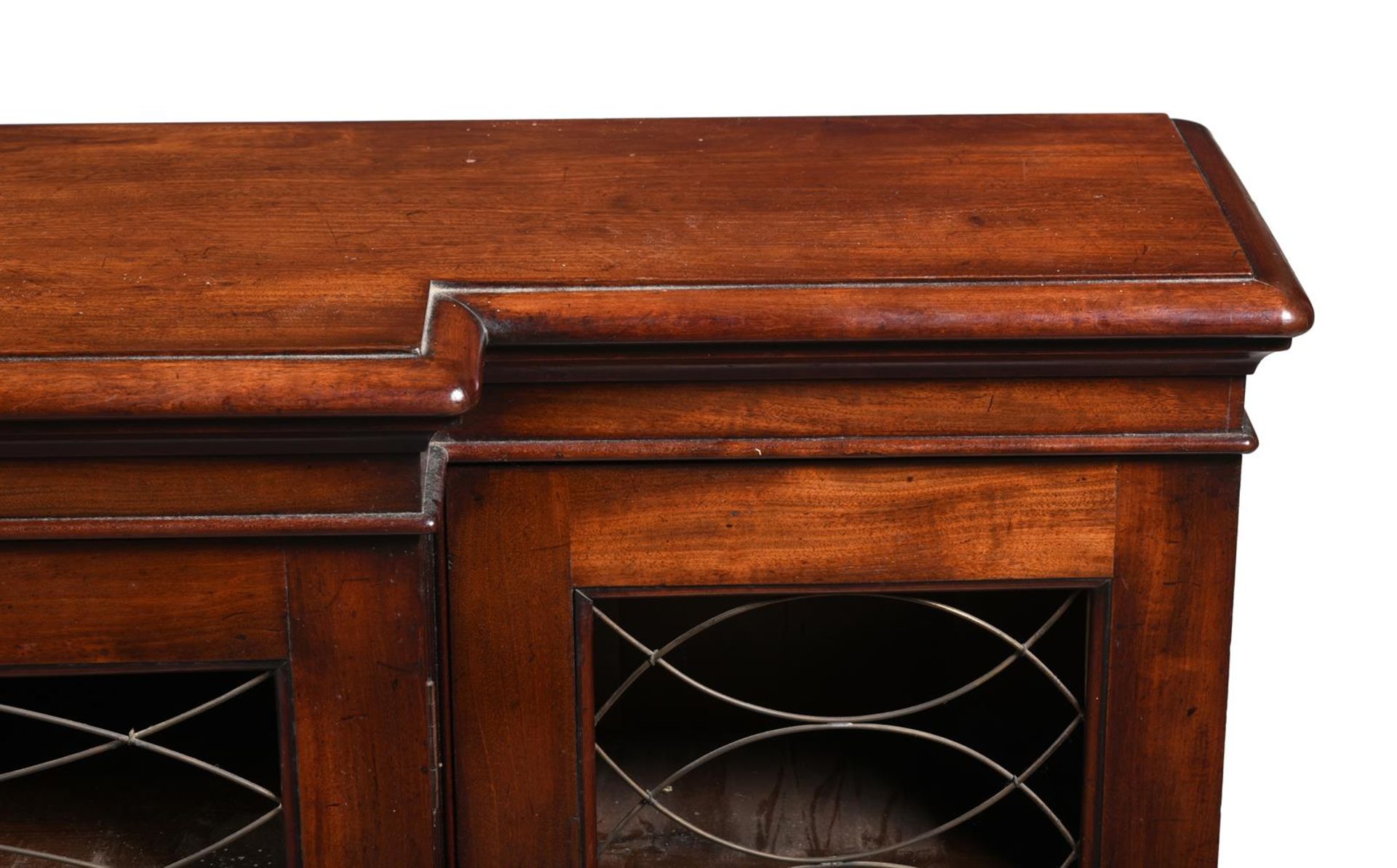 A MAHOGANY BREAKFRONT BOOKCASE, 19TH CENTURY - Image 2 of 2