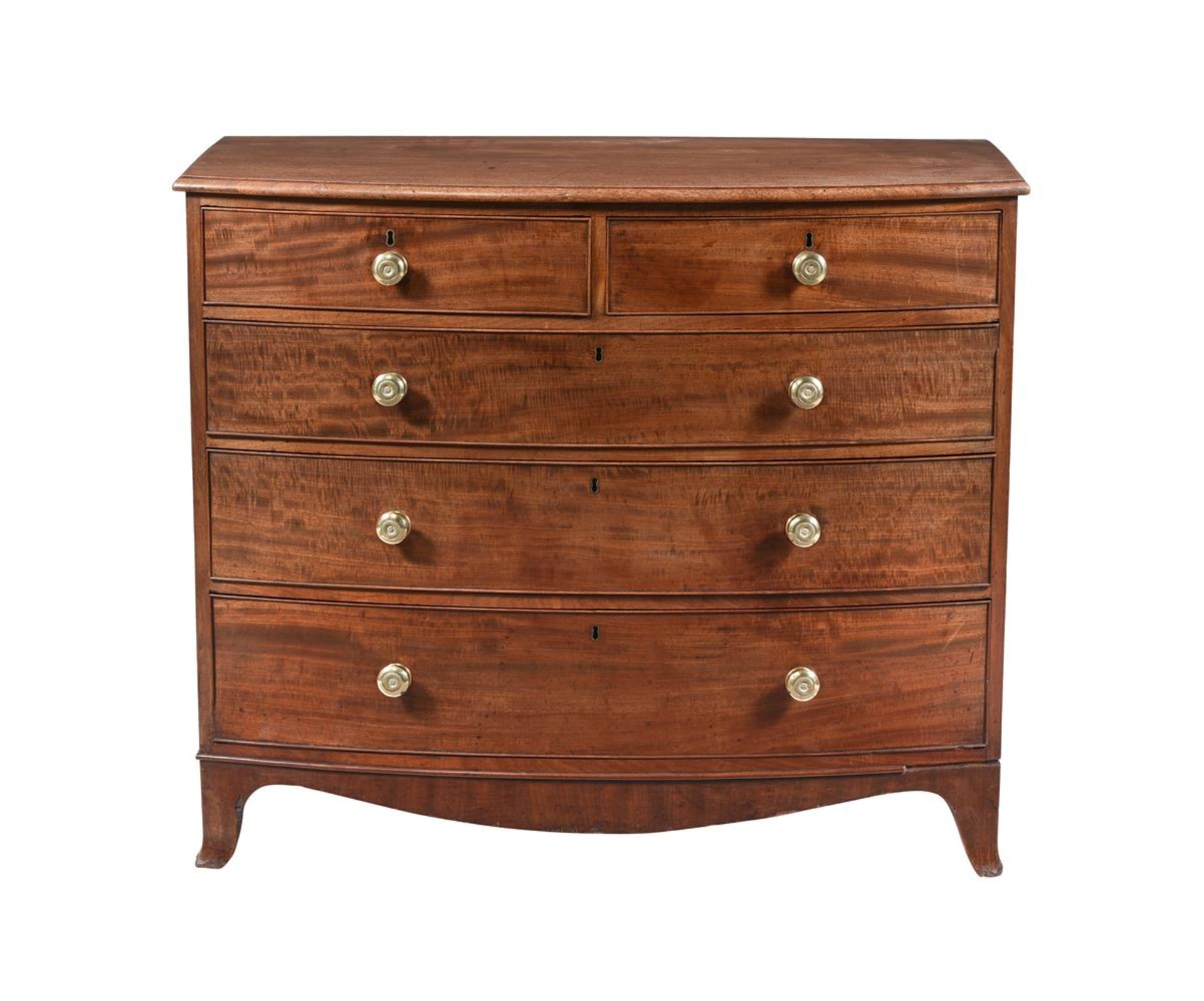 A REGENCY MAHOGANY CHEST OF DRAWERS, CIRCA 1815