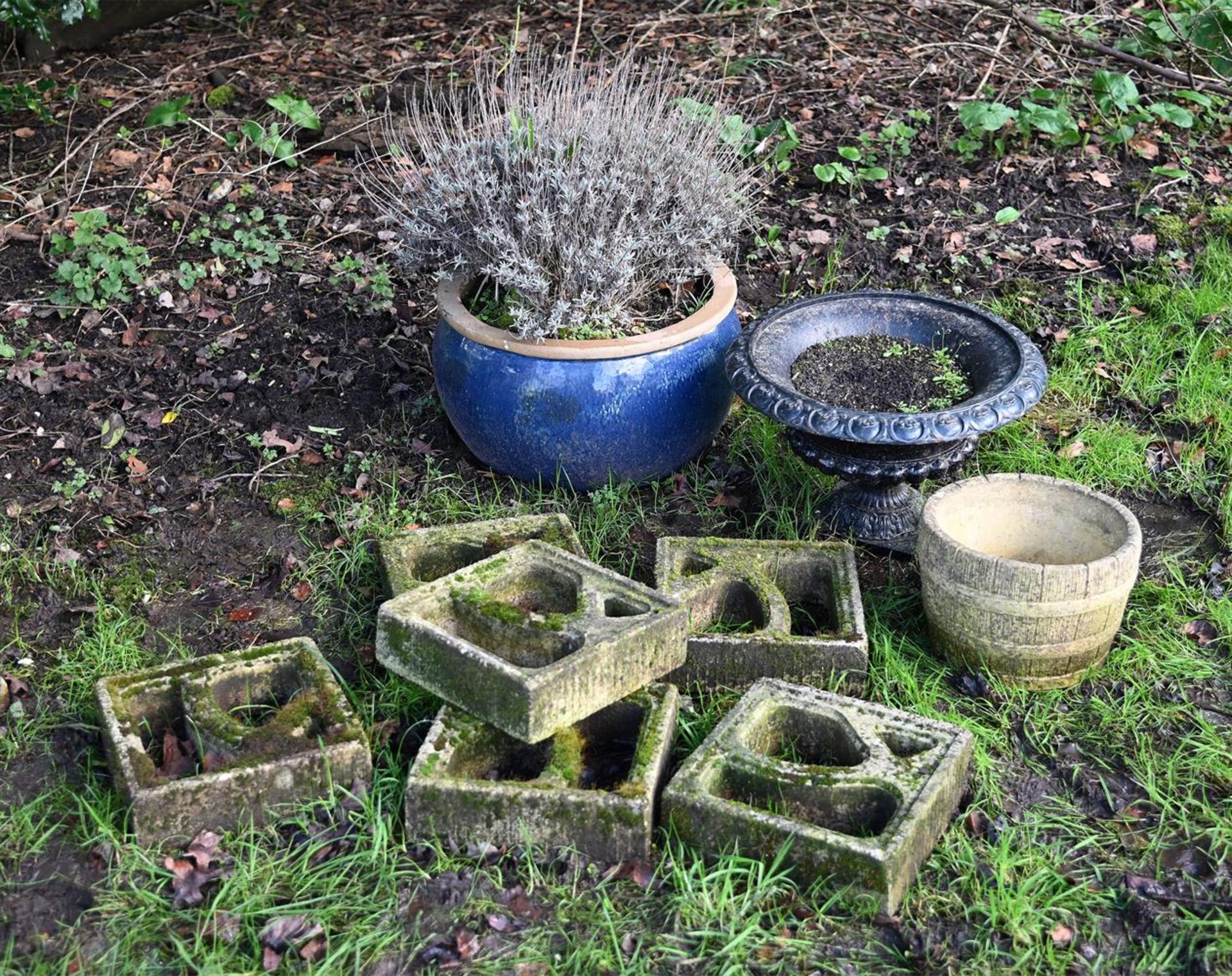 A GROUP OF VARIOUS GARDEN PLANTERS, VARIOUS DATES SECOND HALF 20TH CENTURY