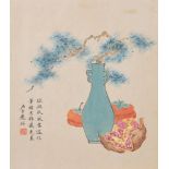 A CHINESE INK AND COLOUR PAINTING OF FRUITS, EARLY 20TH CENTURY