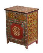 A PAINTED MOROCCAN CABINET, 20TH CENTURY