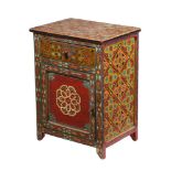 A PAINTED MOROCCAN CABINET, 20TH CENTURY