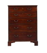 A GEORGE MAHOGANY SECRETAIRE CHEST OF DRAWERS, ATTRIBUTED TO GILLOWS, CIRCA 1790