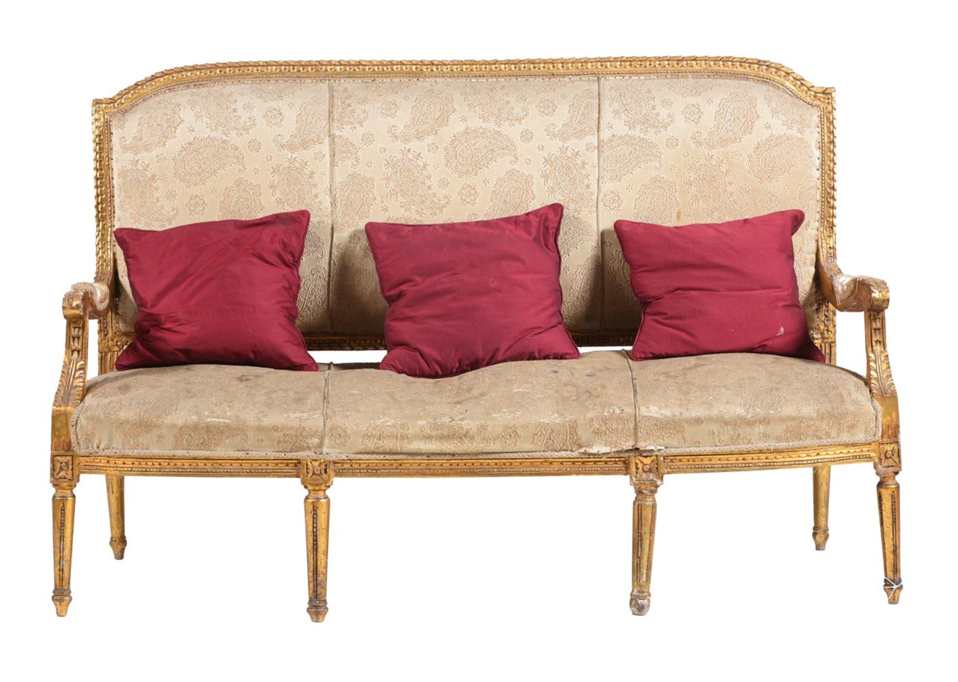 A GILTWOOD SOFA IN LOUIS XVI STYLE - Image 2 of 2