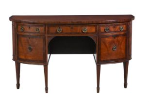 A MAHOGANY AND INLAID SIDEBOARD IN GEORGE III STYLE